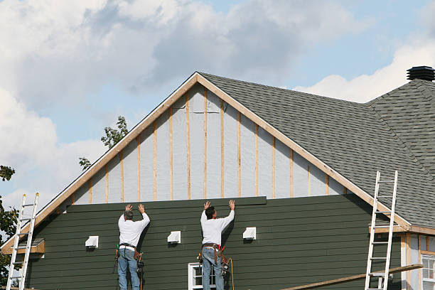 Professional Siding Installation technician working in Freeburg, PA